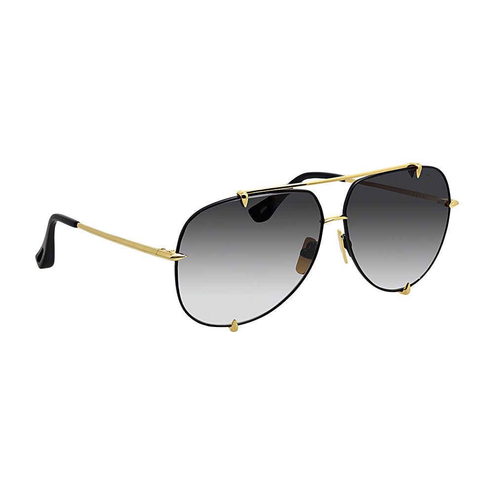 TALON DT 23007-A-BLK-GLD-62-Z Unisex Aviator Sunglasses