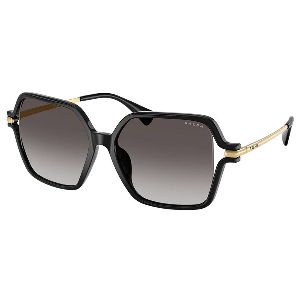 RA 5319U 50018G 56mm Womens Square Sunglasses Shiny Black