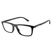 EA 4160 50011W 55mm Unisex Rectangle Sunglasses Shiny Black