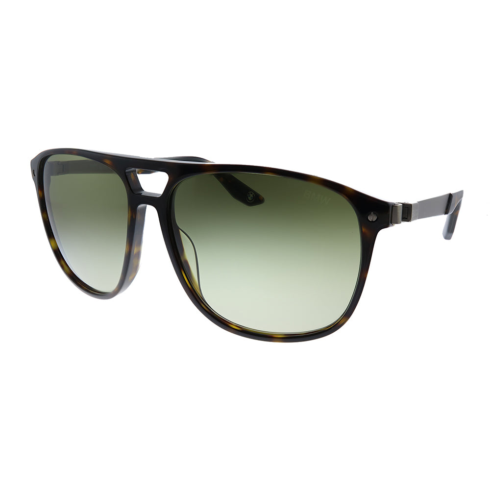 BW 0001 52P Unisex Square Sunglasses Dark Havana