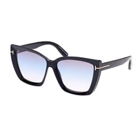 FT 0920 01B 57mm Womens Square Sunglasses