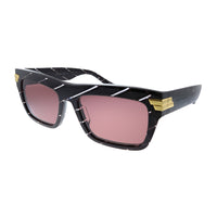 BV 1058S 003 Unisex Rectangle Sunglasses