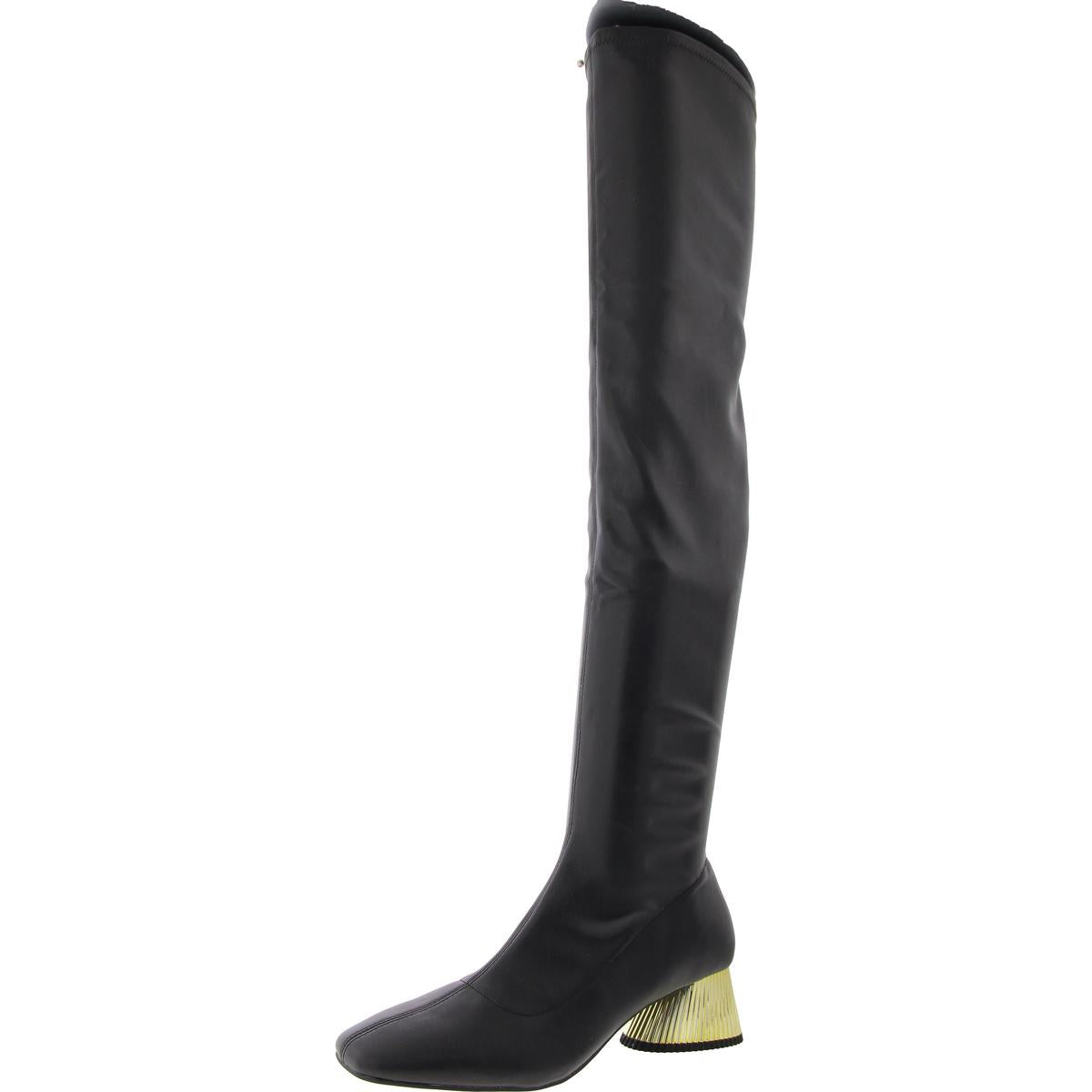 Womens Zipper Manmade Over-The-Knee Boots