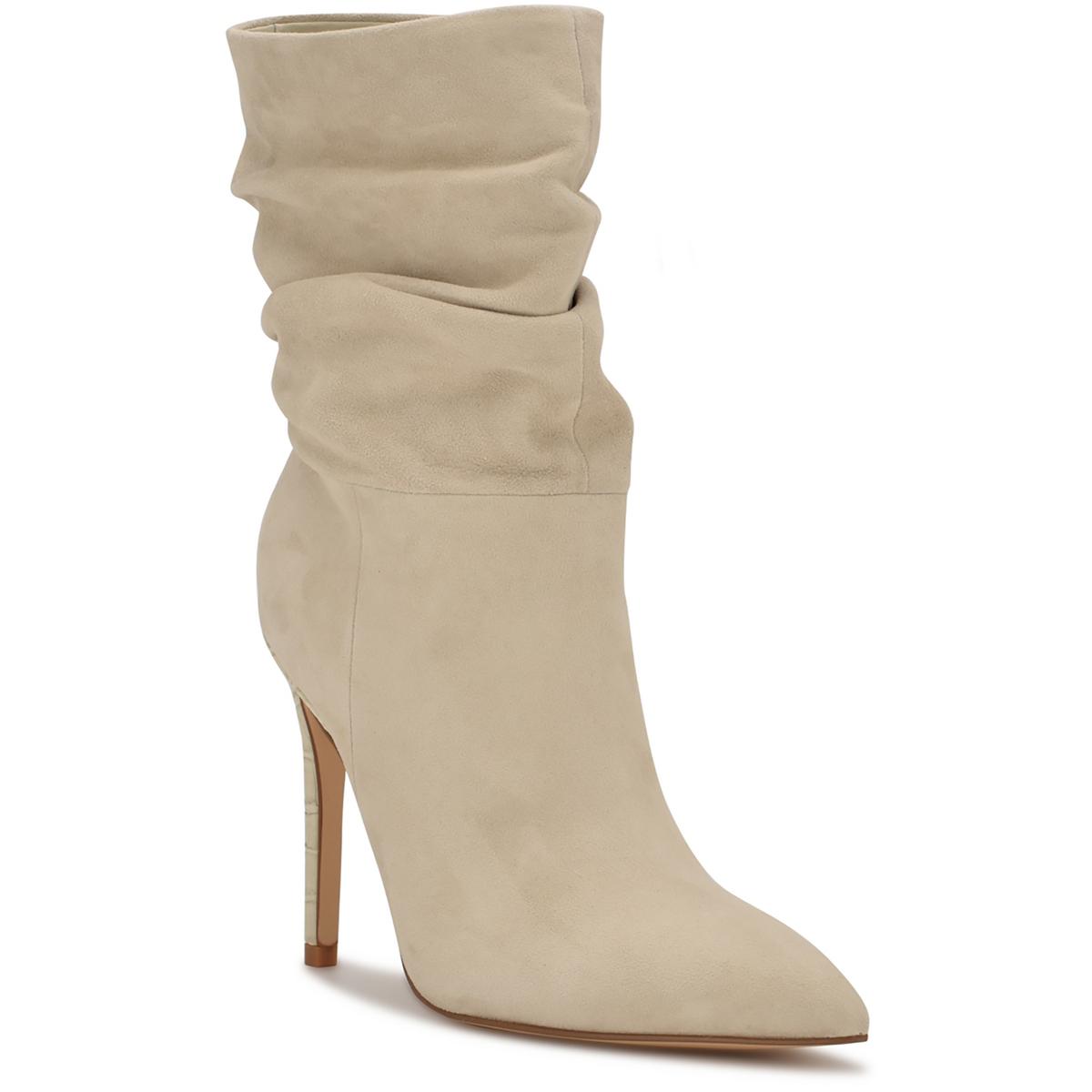 JENN Womens Pointed Toe Mid-Calf Boots