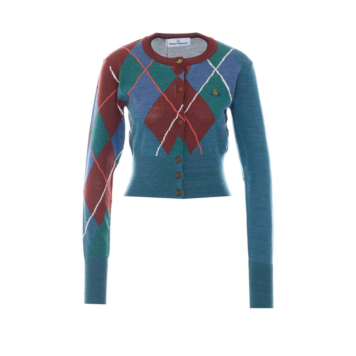 Vivienne Westwood Women Argyle Cropped Cardigan