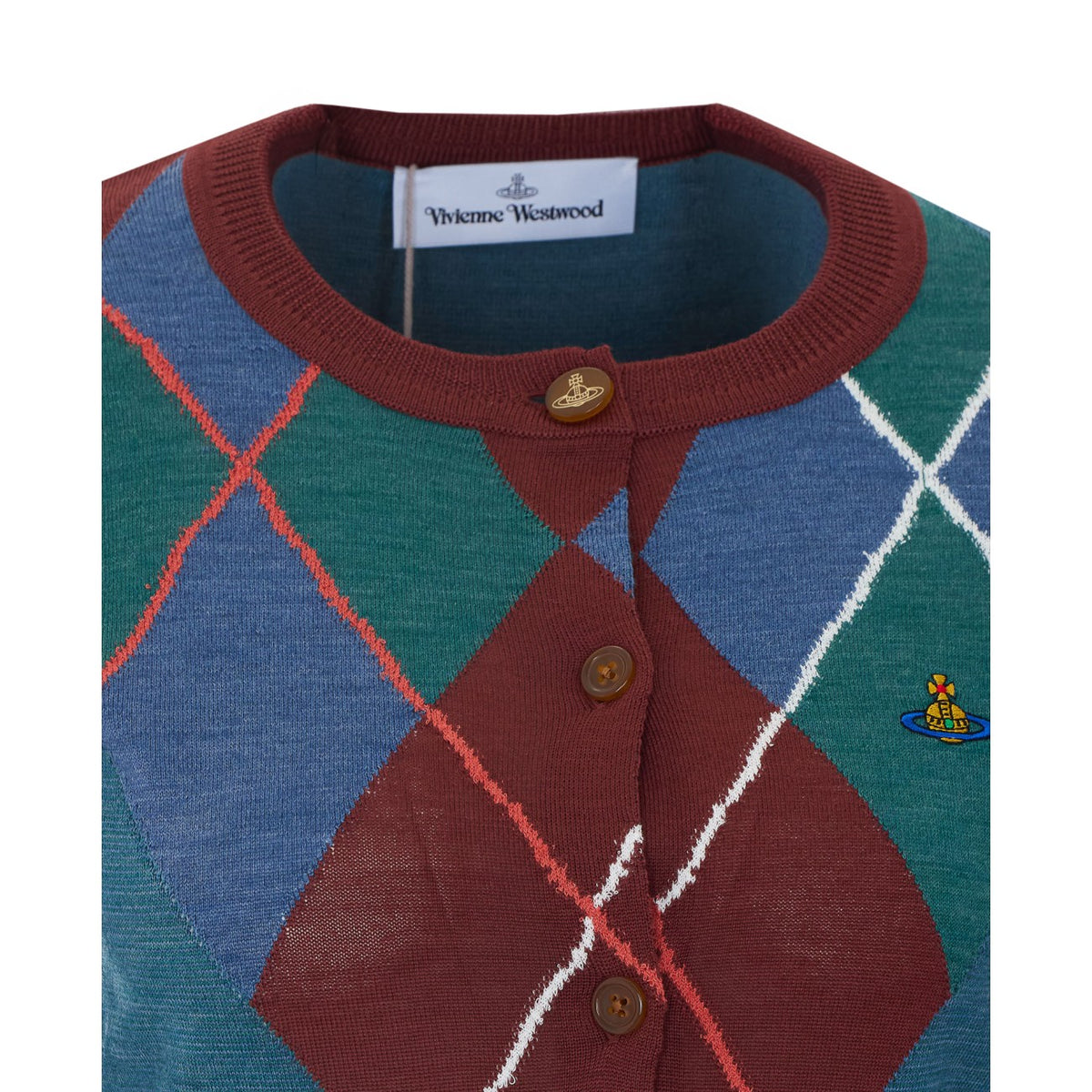 Vivienne Westwood Women Argyle Cropped Cardigan