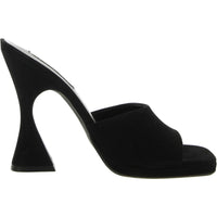 Lipa Womens Comfort Insole Square Toe Mule Sandals