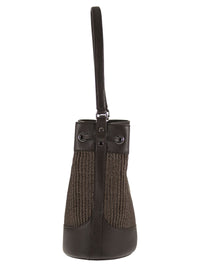 Zanellato Women Monda' - Leather And Straw Bucket Bag Size S