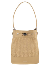 Zanellato Women Monda' - Leather And Straw Bucket Bag Size S