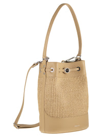 Zanellato Women Monda' - Leather And Straw Bucket Bag Size S
