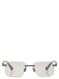 Brunello Cucinelli Men Rectangular Titanium Sunglasses