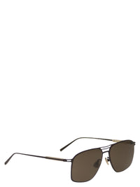 Brunello Cucinelli Men Titanium Sunglasses With Polyamide Lenses