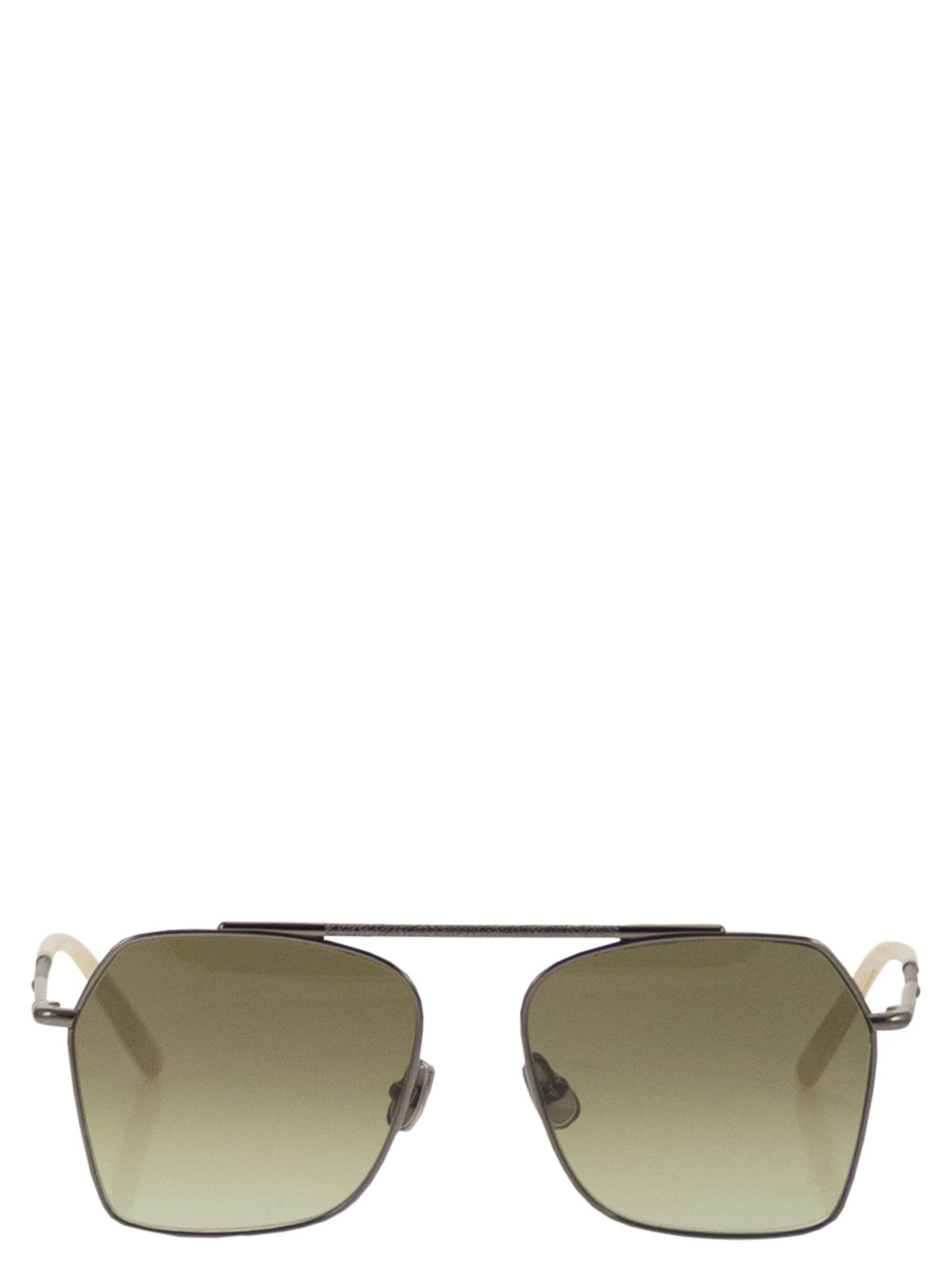BRUNELLO CUCINELLI Brunello Cucinelli Women Geometric Titanium Sunglasses With Gradient Lenses