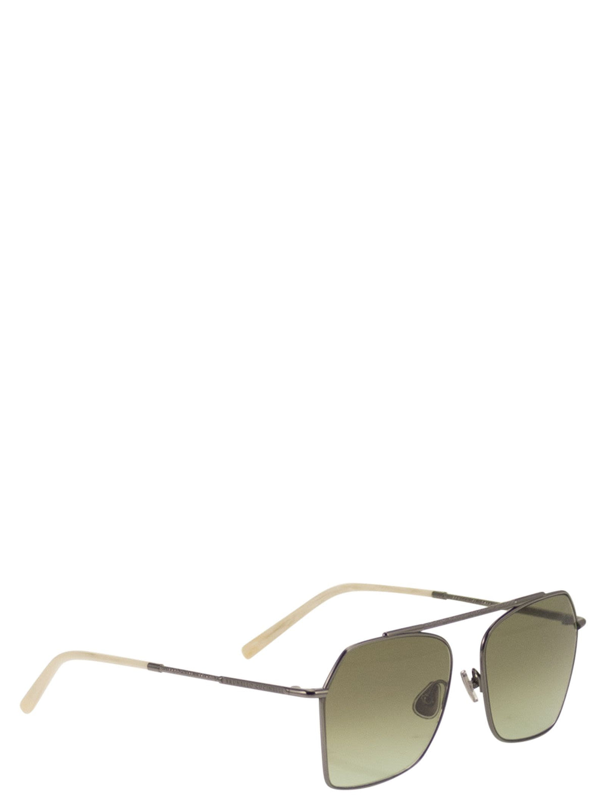 BRUNELLO CUCINELLI Brunello Cucinelli Women Geometric Titanium Sunglasses With Gradient Lenses