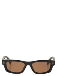 BRUNELLO CUCINELLI Brunello Cucinelli Men Rectangular Acetate Sunglasses With Amber Lenses