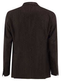 Tagliatore Men Virgin Wool And Silk Single-Breasted Blazer
