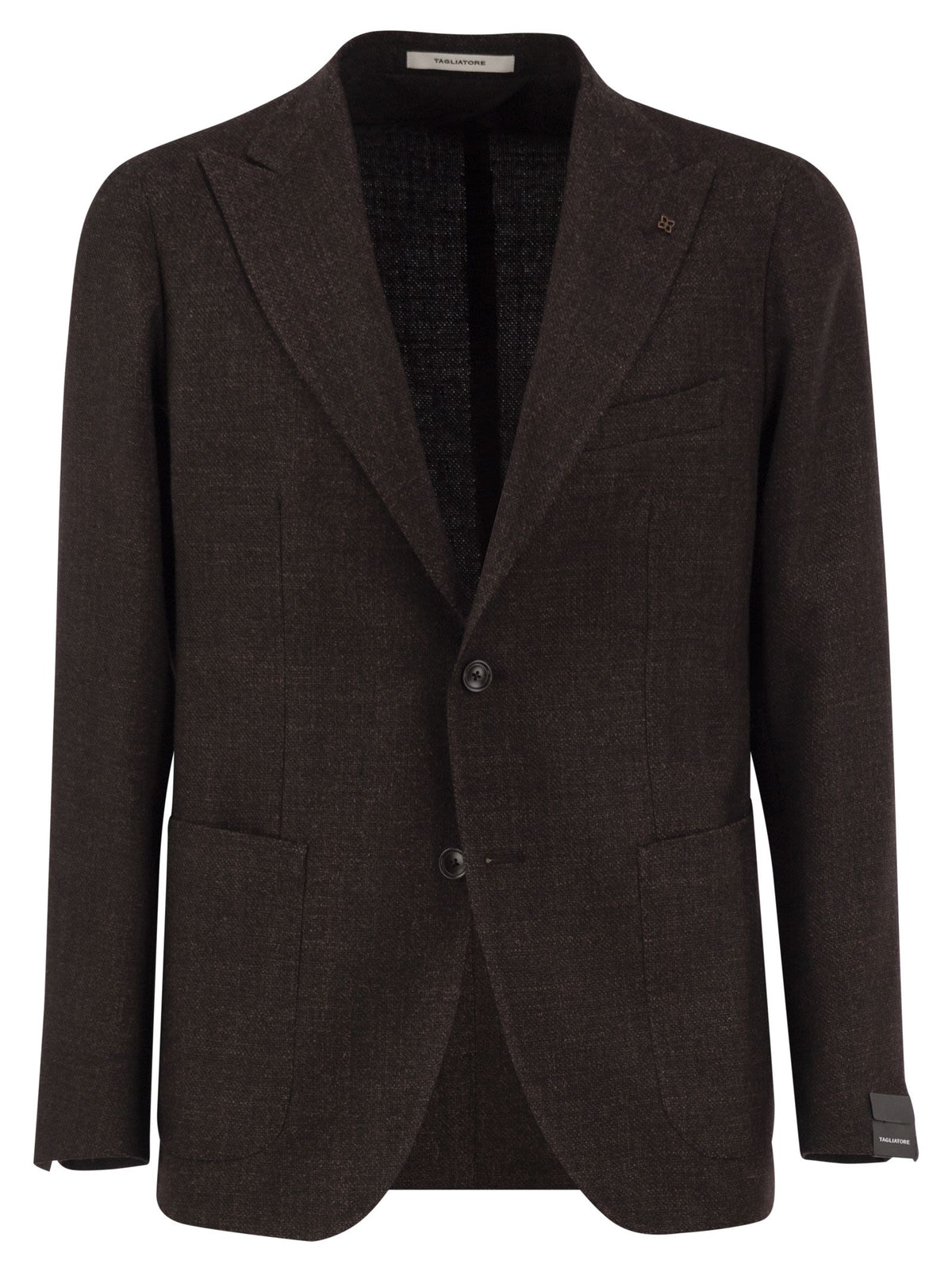 Tagliatore Men Virgin Wool And Silk Single-Breasted Blazer