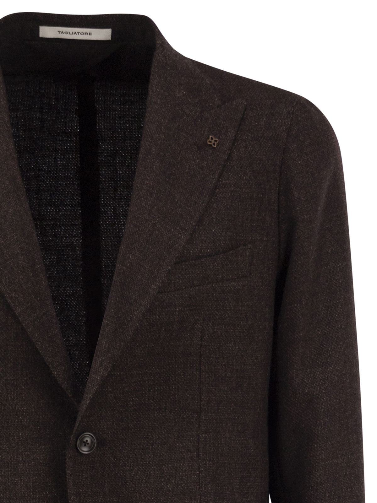Tagliatore Men Virgin Wool And Silk Single-Breasted Blazer
