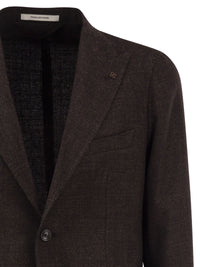 Tagliatore Men Virgin Wool And Silk Single-Breasted Blazer