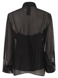 MAX MARA Max Mara Women Scafati - Striped Silk Chiffon Blouse