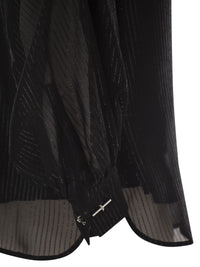MAX MARA Max Mara Women Scafati - Striped Silk Chiffon Blouse