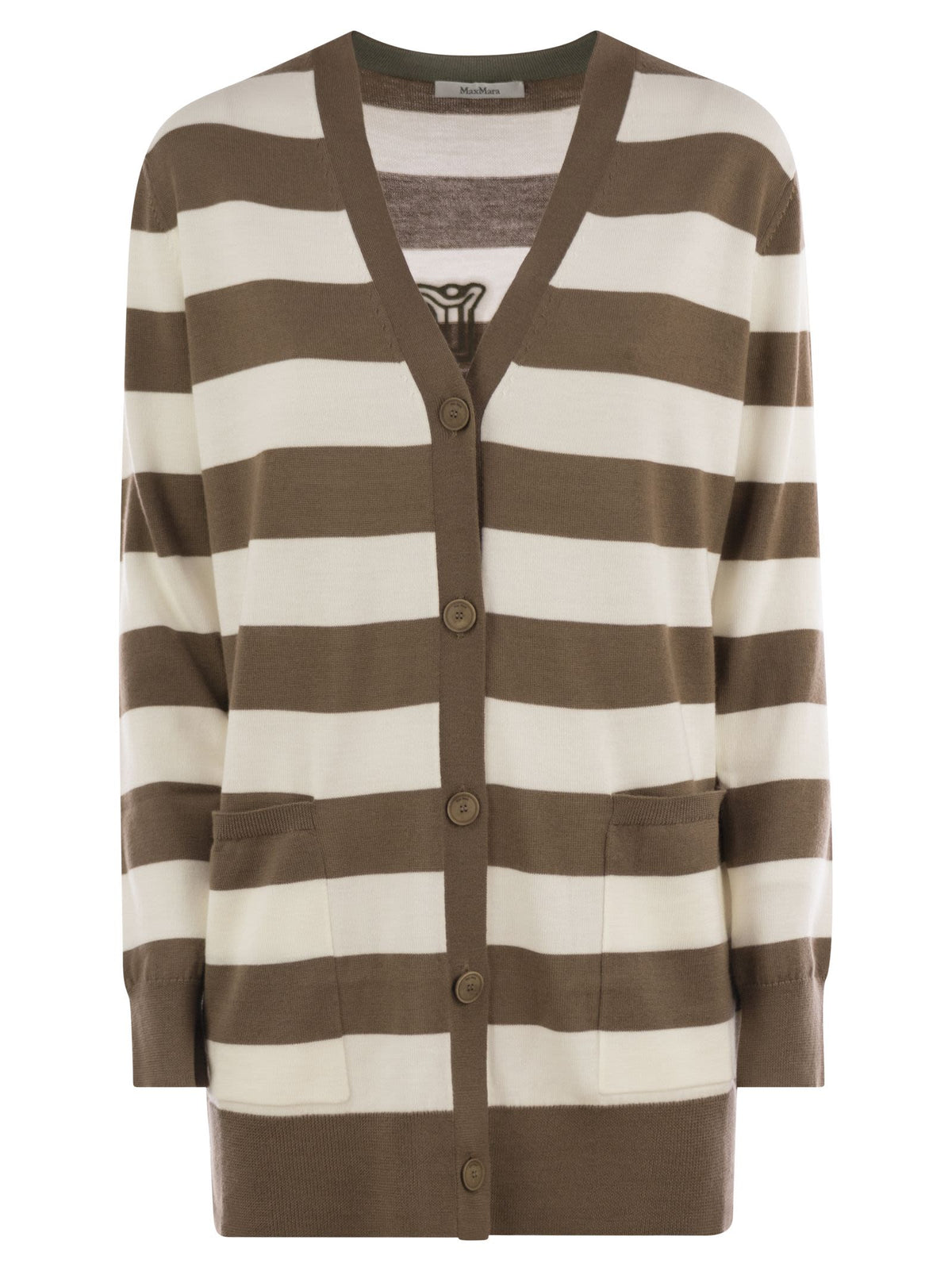 MAX MARA Max Mara Women Fiemme - Long Striped Wool Cardigan