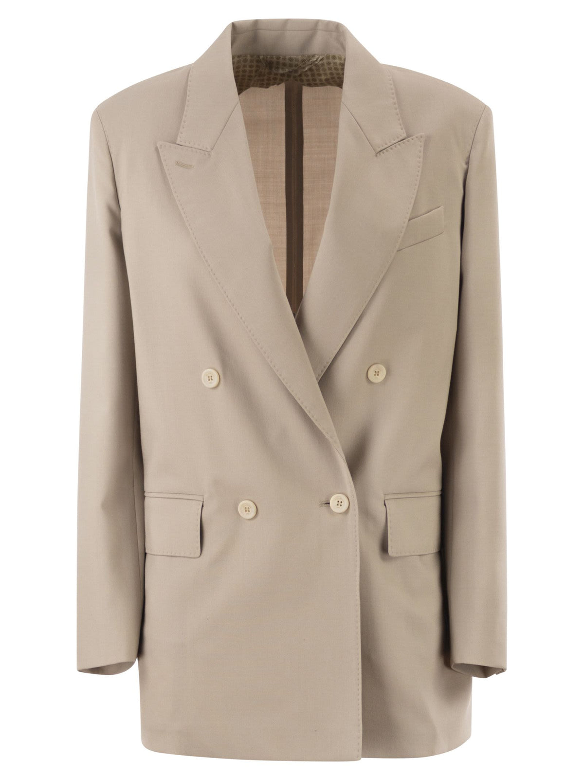 Max Mara Women Mxmmitico - Double-Breasted Blazer In Wool, Mohair And Silk Blend
