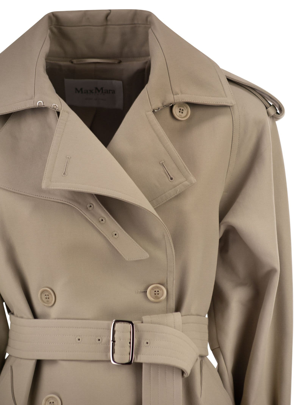 MAX MARA Max Mara Women Mxscacio - Short Cotton Trench Coat