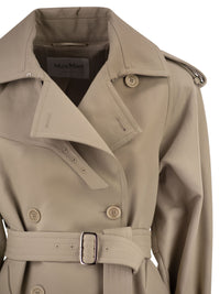 MAX MARA Max Mara Women Mxscacio - Short Cotton Trench Coat