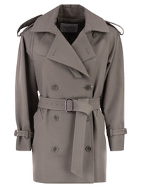 Max Mara Women Mxscacio - Short Cotton Trench Coat