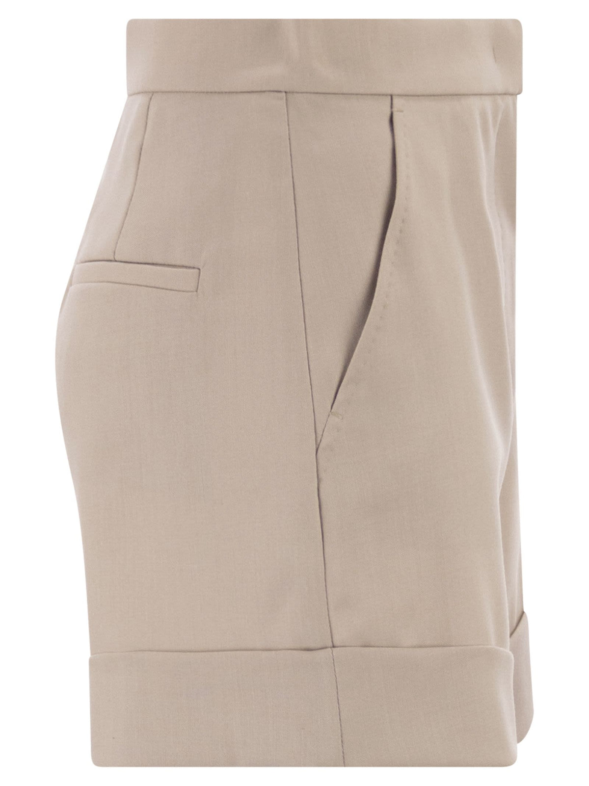 MAX MARA Max Mara Women Mxmcelebre - Shorts In Wool, Mohair And Silk Canvas