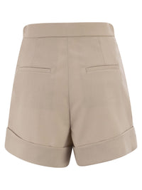 MAX MARA Max Mara Women Mxmcelebre - Shorts In Wool, Mohair And Silk Canvas