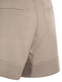 MAX MARA Max Mara Women Mxmcelebre - Shorts In Wool, Mohair And Silk Canvas