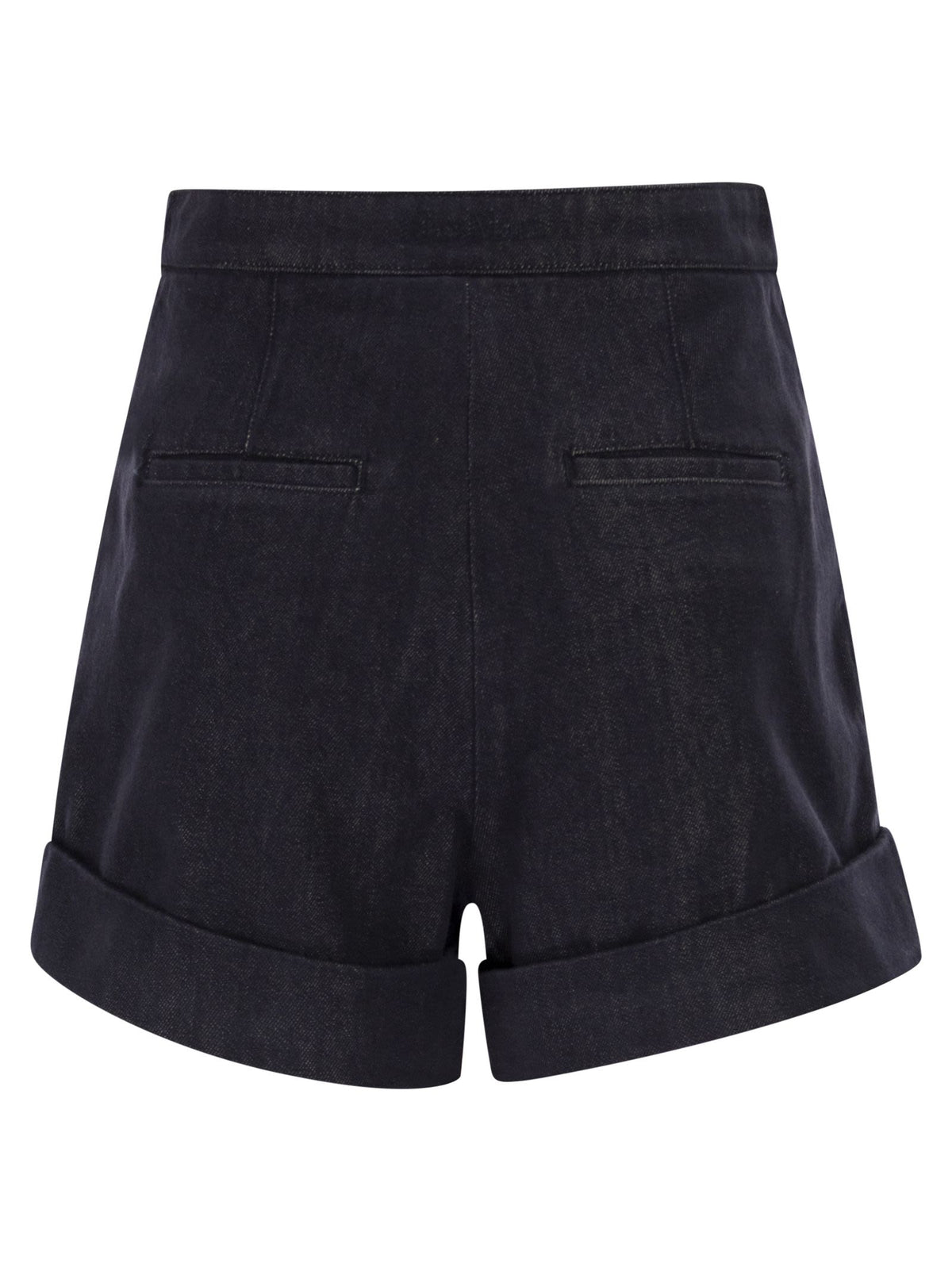 Max Mara Women Mxmcalca - Denim-Effect Cotton Shorts