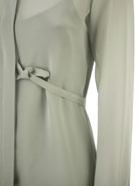Max Mara Women Mxmgolfo - Silk Chiffon Shirt With Matching Top