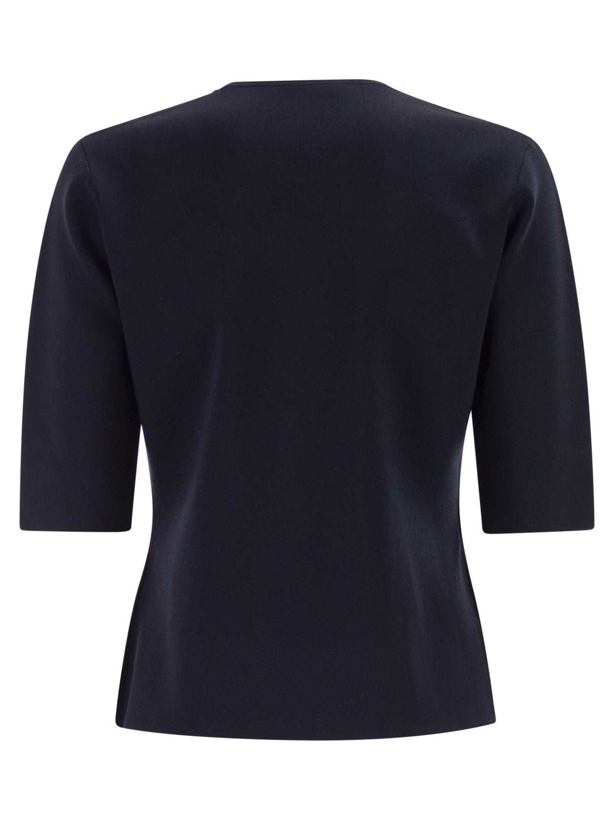 Max Mara Women Mxpaustero - Short-Sleeved Top With Embroidered Logo