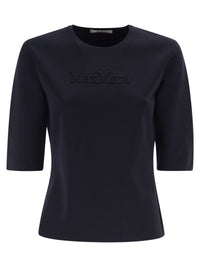 Max Mara Women Mxpaustero - Short-Sleeved Top With Embroidered Logo