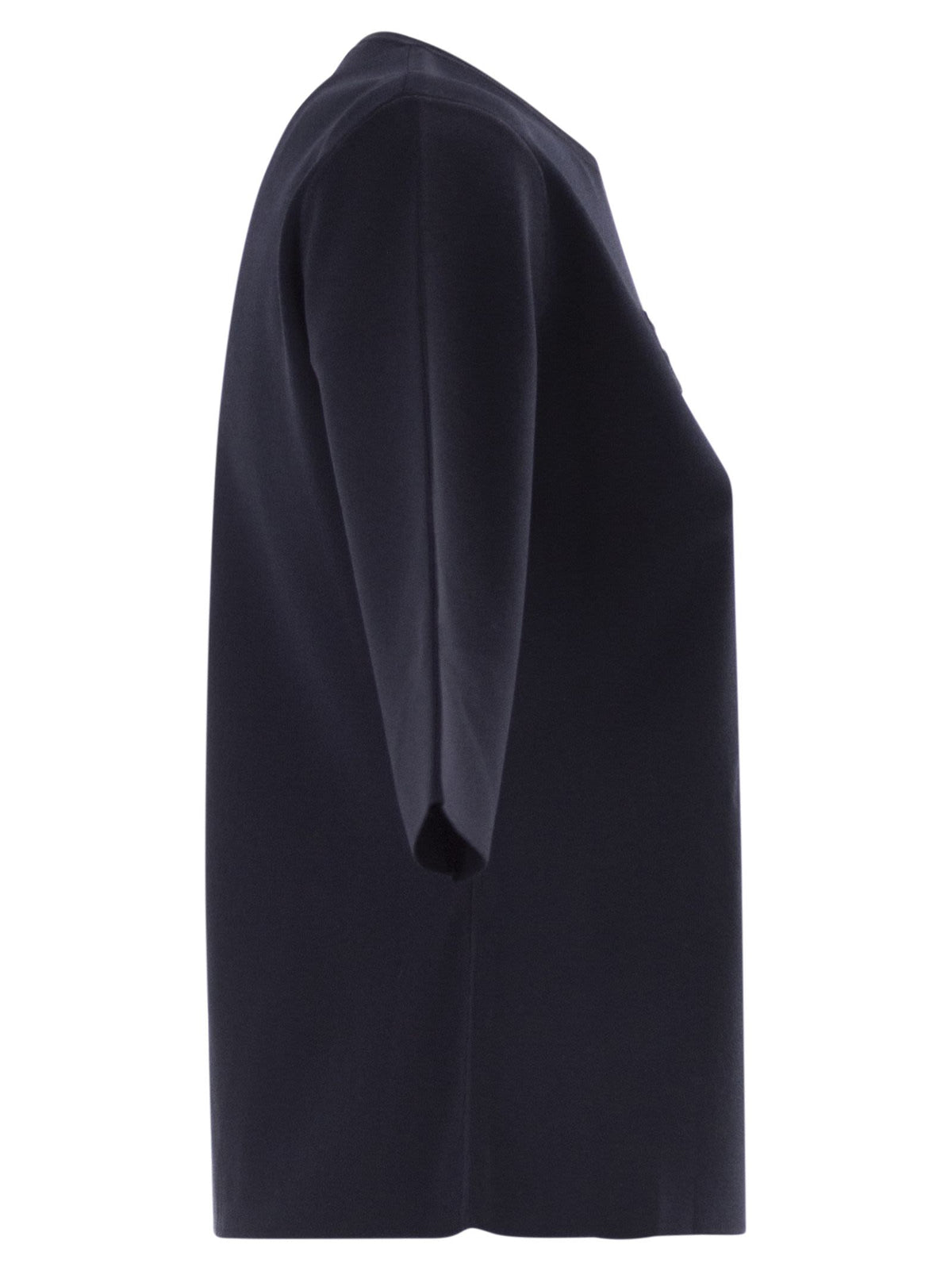 Max Mara Women Mxpaustero - Short-Sleeved Top With Embroidered Logo