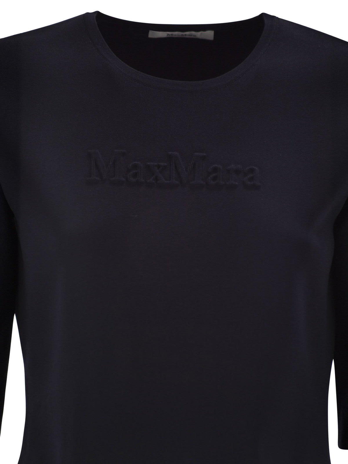 Max Mara Women Mxpaustero - Short-Sleeved Top With Embroidered Logo