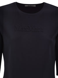 Max Mara Women Mxpaustero - Short-Sleeved Top With Embroidered Logo