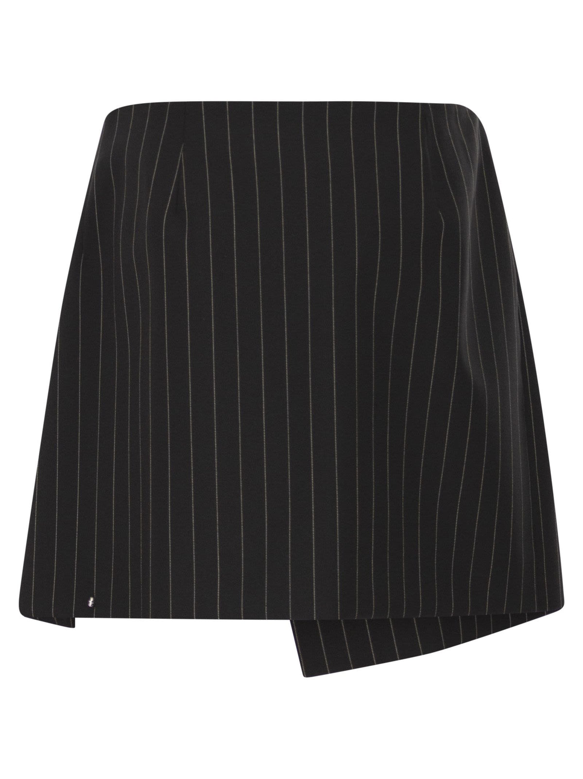 Sportmax Women Spxfatti - Mini Skirt In Pinstriped Gabardine