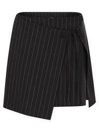 Sportmax Women Spxfatti - Mini Skirt In Pinstriped Gabardine