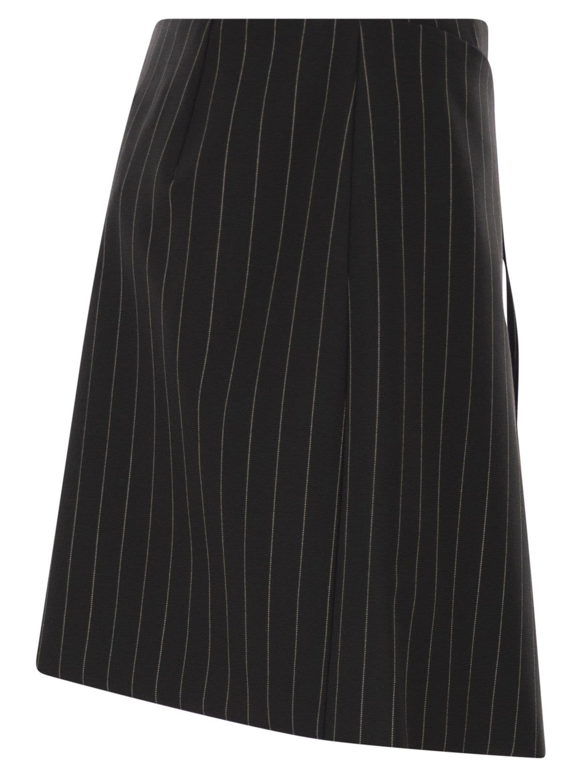 Sportmax Women Spxfatti - Mini Skirt In Pinstriped Gabardine