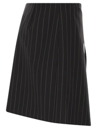 Sportmax Women Spxfatti - Mini Skirt In Pinstriped Gabardine