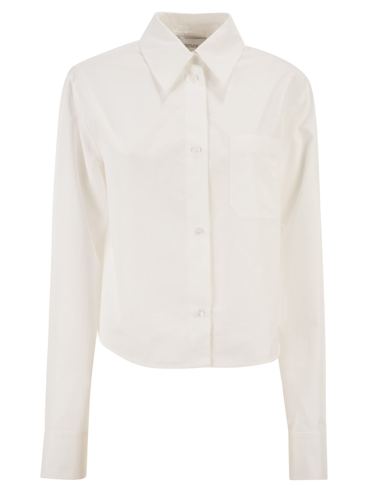 Sportmax Women Spxceppo - Cotton Crop Top With Pleated Back