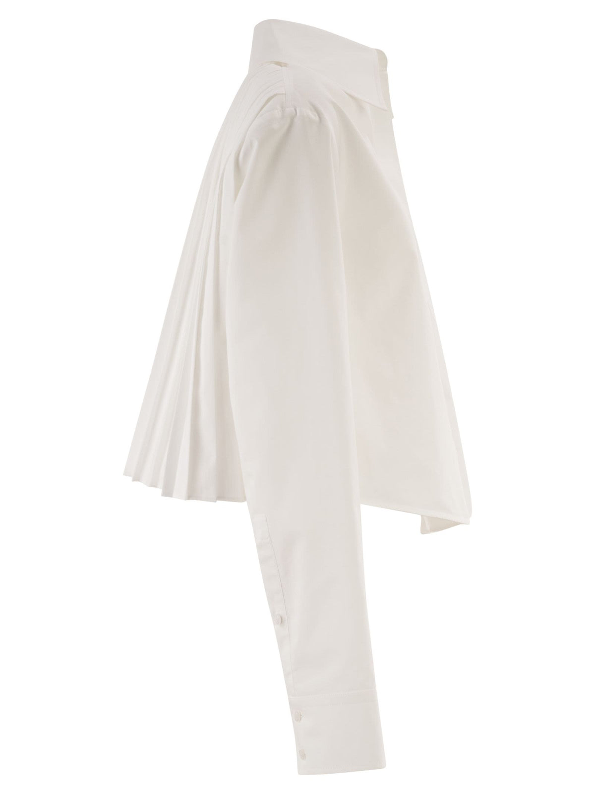 Sportmax Women Spxceppo - Cotton Crop Top With Pleated Back