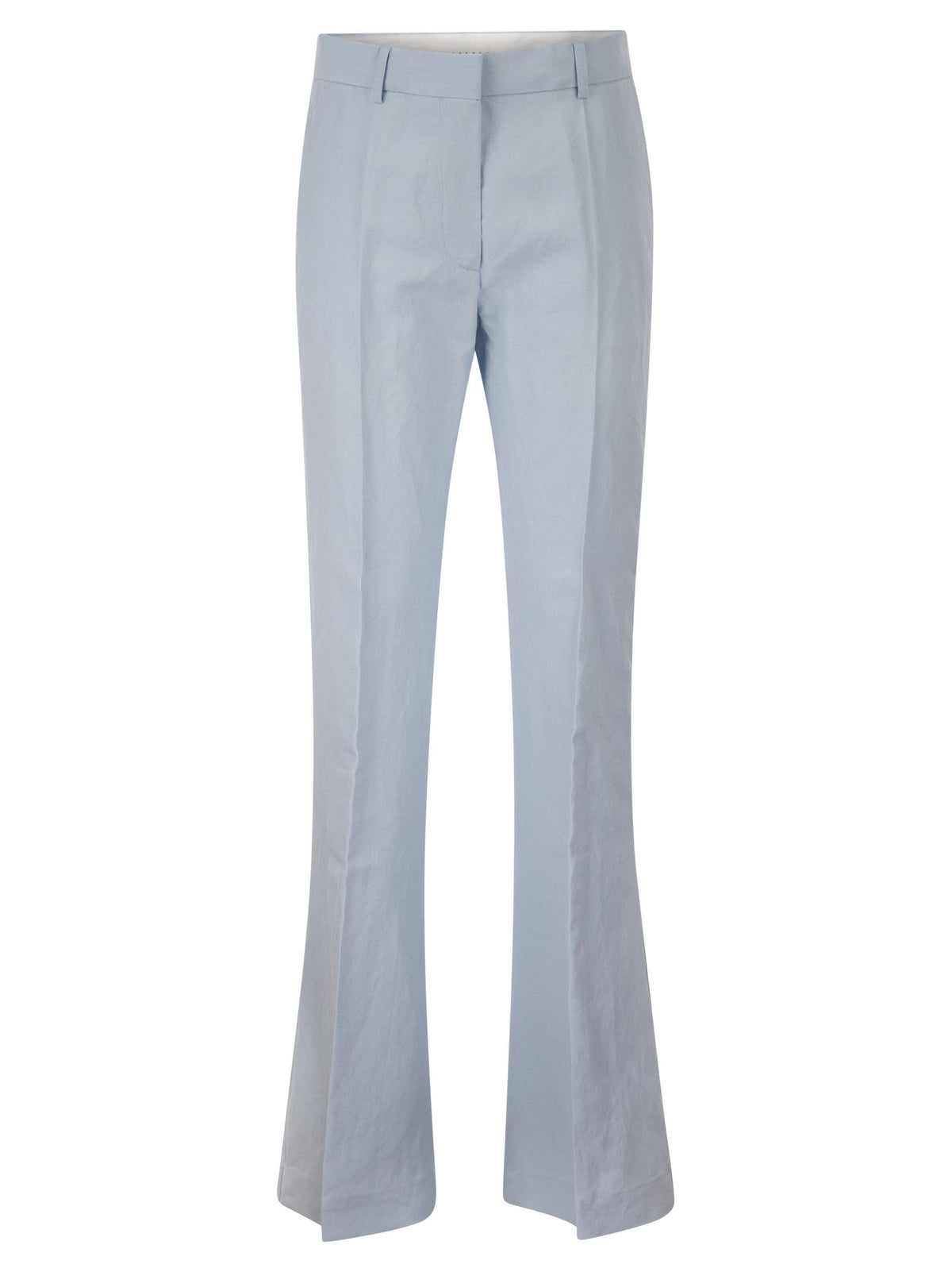 Sportmax Women Spxfragola - Flare Trousers In Viscose And Textile Paper