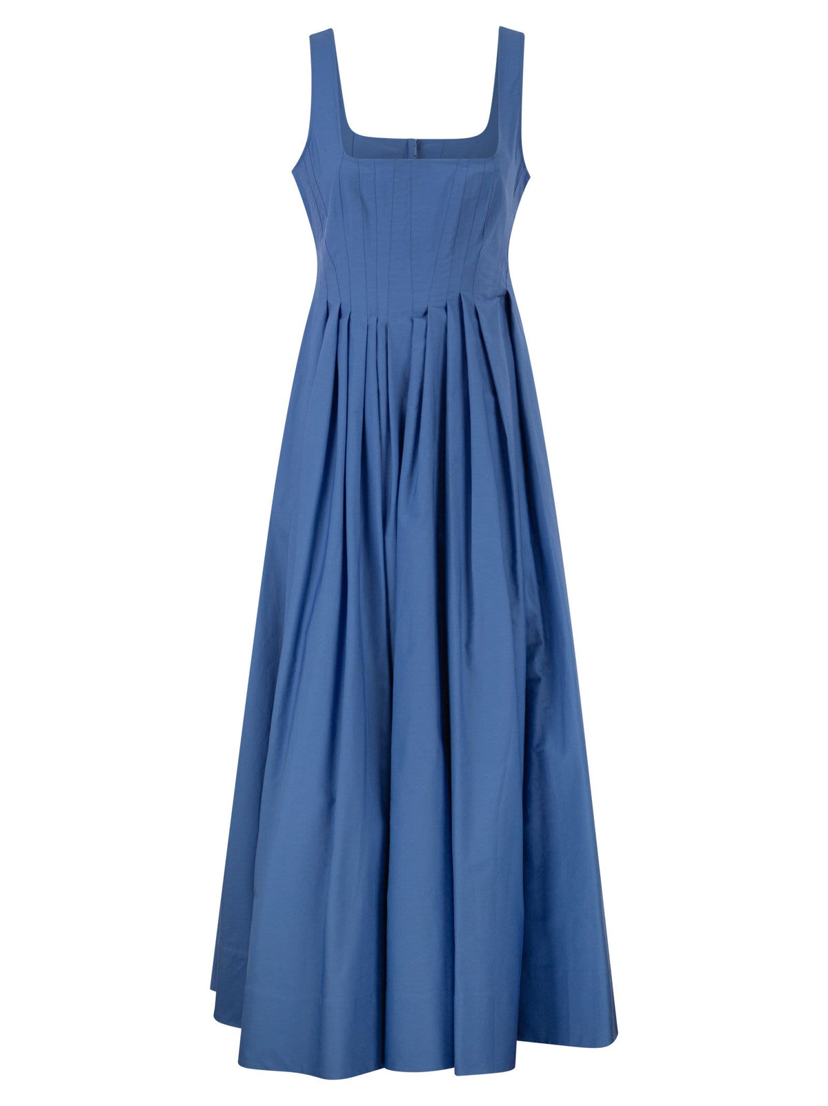 Sportmax Women Spxgiro – Structured Cotton Midi Dress With Full Skirt
