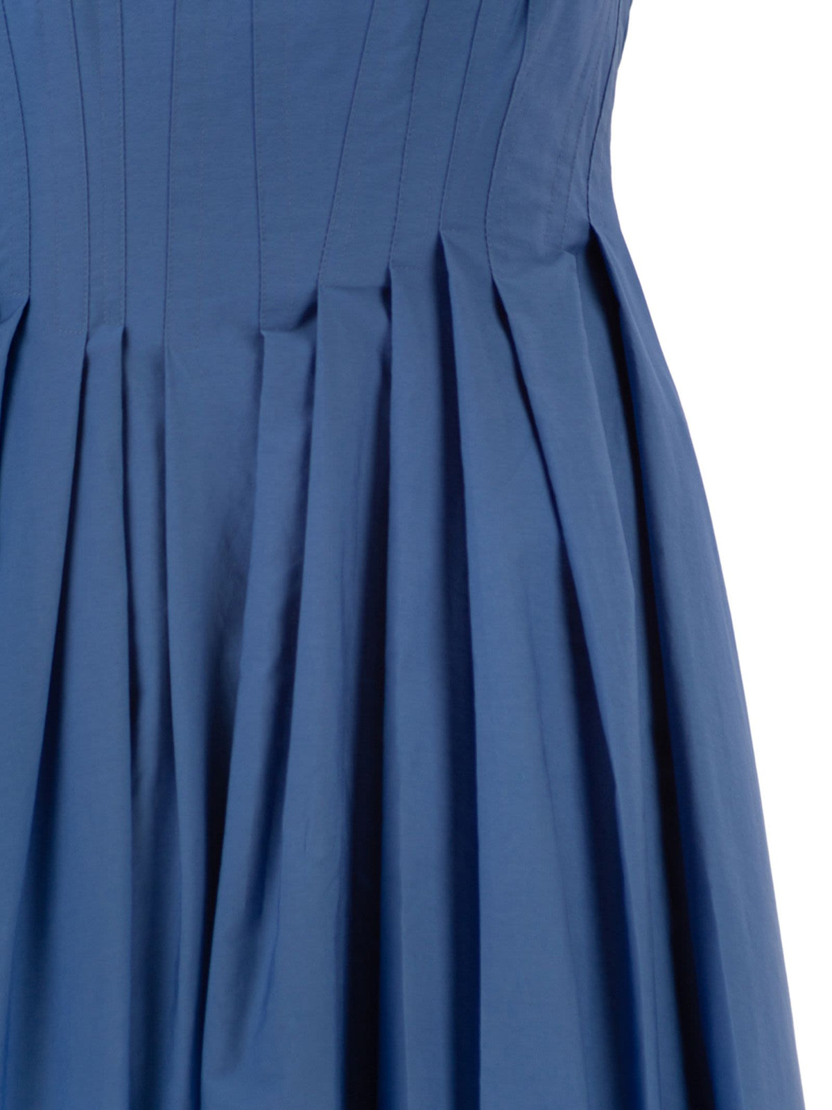 Sportmax Women Spxgiro – Structured Cotton Midi Dress With Full Skirt