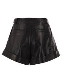 Sportmax Women Spxvasaio - Leather Bermuda Shorts